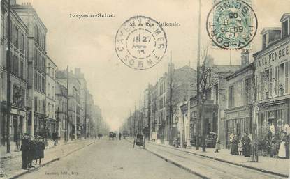 CPA FRANCE 94 "Ivry-sur-Seine, Rue Nationale"