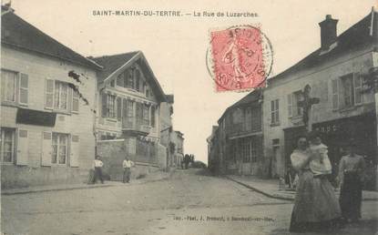 CPA FRANCE 95 "Saint-Martin-du-Tertre, Rue de Luzarches"