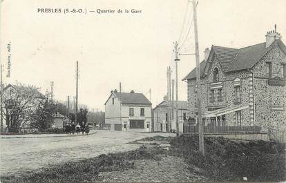 CPA FRANCE 95 "Presles, Quartier de la Gare"