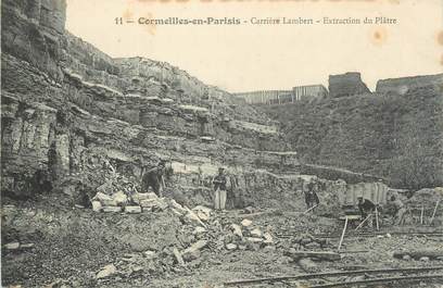 CPA FRANCE 95 "Cormeilles-en-Parisis, Carrière Lambert, Extraction du Plâtre"