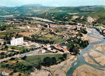 / CPSM FRANCE 04 "Malijai, vue générale aérienne"