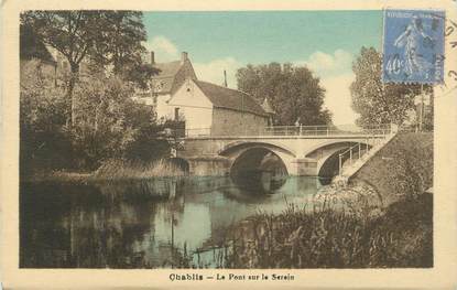 CPA FRANCE 89 "Chablis, Pont sur le Serein"