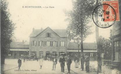 CPA FRANCE 80 "Montdidier, Gare"