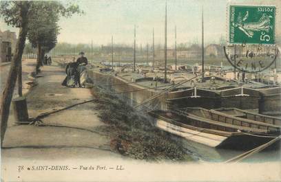 CPA FRANCE 93 "Saint-Denis, Péniche"