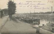 93 Seine Saint Deni CPA FRANCE 93 "Saint-Denis, Quai de la Marine, Péniche"