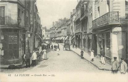 CPA FRANCE 72 "La Flèche, Grande Rue"