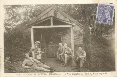 CPA FRANCE 56 "Camp de Meucon, Aux Gueules de Bois, Cave Réputée"