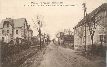 CPA FRANCE 90 "Montreux-Château, Frontière Franco-Alsacienne, Route de Petit-Croix"