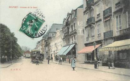 CPA FRANCE 90 "Belfort, Avenue de la Gare"