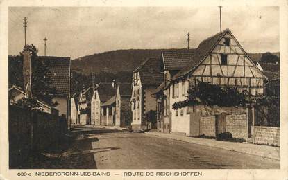 CPA FRANCE 67 "Niederbronn-les-Bains, Route de Reichshoffen"