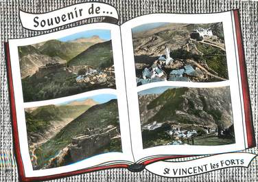 / CPSM FRANCE 04 "Saint Vincent les Forts, le village, l'église, le fort"
