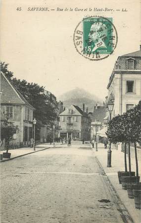 CPA FRANCE 67 "Saverne, Rue de la Gare et le Haut-Barr"