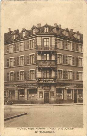 CPA FRANCE 67 "Strasbourg, Hôtel-Restaurant aux 3 Etoiles"