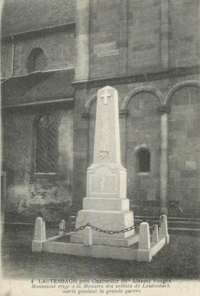 CPA FRANCE 68 "Lautenbagh, près Guebwiller, Monument aux Morts"