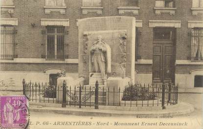 CPA FRANCE 59 "Armentières, Monument Ernest Deceuninck"