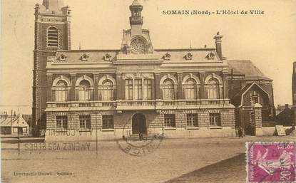 CPA FRANCE 59 "Somain, Hôtel de ville"