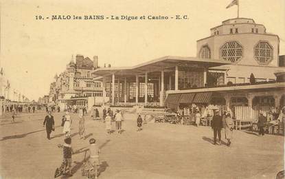 CPA FRANCE 59 "Malo les Bains, La Digue et le Casino"