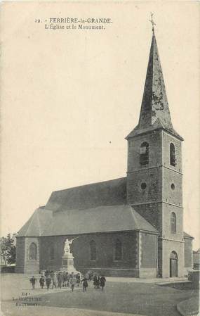 CPA FRANCE 59 "Ferrière-la-Grande, L'Eglise et le Monument"