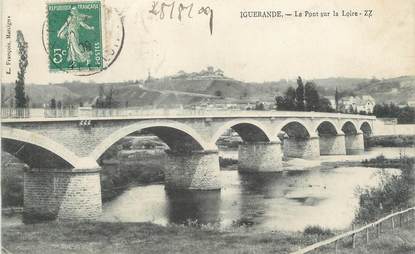 CPA FRANCE 71 "Iguerande, Pont sur la Loire"