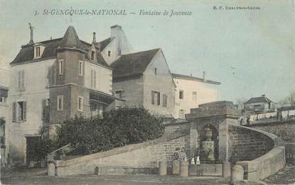 CPA FRANCE 71 "St-Gengoux-le-National, Fontaine de Jouvence"
