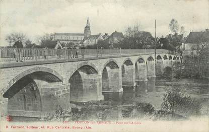 CPA FRANCE 71 "Toulon-sur-Arroux, Pont sur l'Arroux"