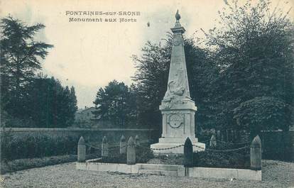 CPA FRANCE 70 "Fontaine-sur-Saône, Monument aux Morts"