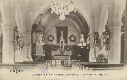 CPA FRANCE 70 "Fresnes-Saint-Mamès, Intérieur de l'Eglise"