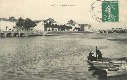 CPA FRANCE 70 "Gray, La Saône et le Port"