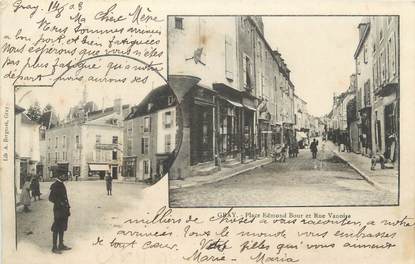 CPA FRANCE 70 "Gray, Place Edmond Bour, Rue Vanoise"