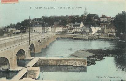 CPA FRANCE 70 "Gray, Vue du Pont de Pierre"