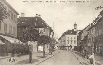 CPA FRANCE 70 "Héricourt, Grande Rue, Hôtel de Ville"