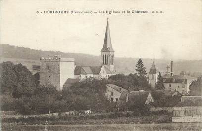 CPA FRANCE 70 "Héricourt, Eglise et Château"