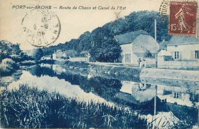 CPA FRANCE 70 "Port-sur-Saône, Route de Chaux, Canal de l'Est"