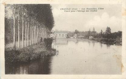 CPA FRANCE 61 "Chandai, Les Musselins, Canal pour l'élevage des truites"