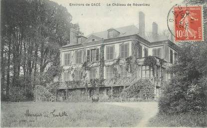 CPA FRANCE 61 "Environs de Gacé, Château de Résenlieu"