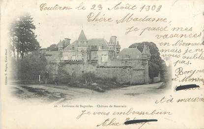 CPA FRANCE 61 "Environs de Bagnoles, Château de Beauvain"