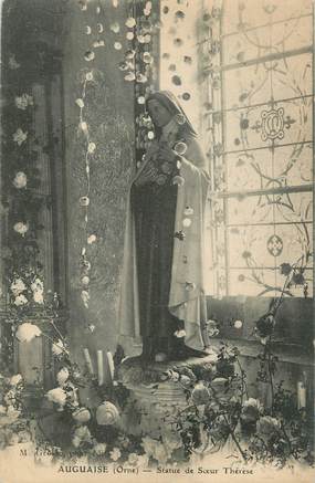 CPA FRANCE 61 "Auguaise, Statue de soeur Thérèse"