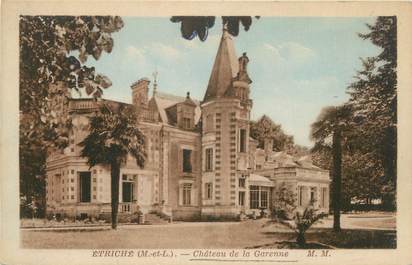 CPA FRANCE 49 "Etriché, Château de la Garonne"
