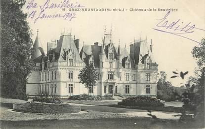 CPA FRANCE 49 "Grez-Neuville, Château de la Beuvrière"