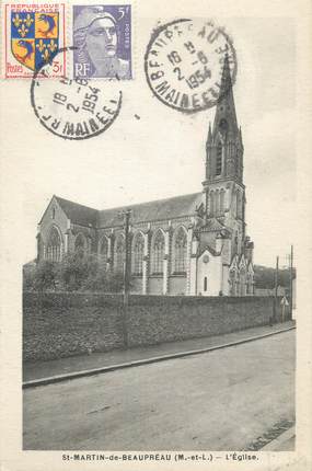 CPA FRANCE 49 "Saint-Martin-de-Beaupréau, Eglise"