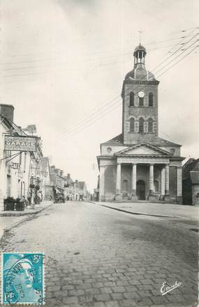 CPSM FRANCE 49 "St Georges sur Loire, Rue Principale, Eglise"