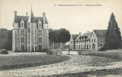 CPA FRANCE 49 "Ste Christine, Chateau du Planty"