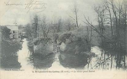 CPA FRANCE 49 "St Lambert du Lattay, Vieux Pont Barré"