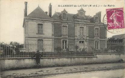 CPA FRANCE 49 "St Lambert du Lattay, Mairie"
