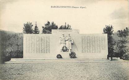 / CPA FRANCE 04 "Barcelonette" / MONUMENT AUX MORTS
