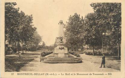 CPA FRANCE 49 "Montreuil Bellay, Mail, Monument aux Morts"