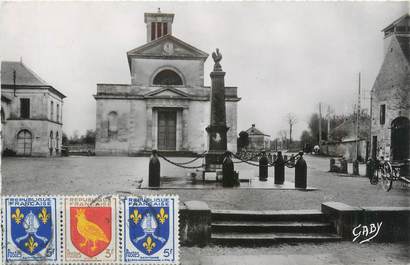 CPSM FRANCE 61 "Mortrée, Eglise, Monument aux Morts"