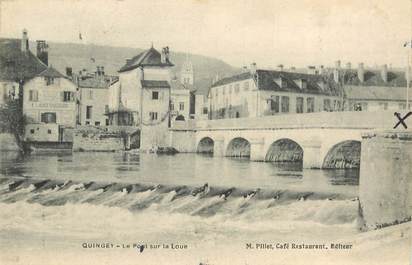 CPA FRANCE 25 "Quingey, le pont sur la Loue"