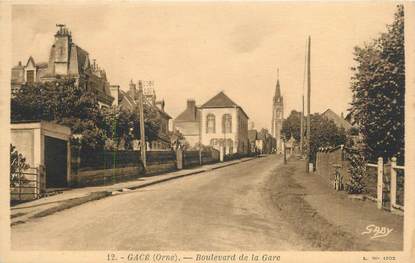 CPA FRANCE 61 "Gacé, Boulevard de la Gare"