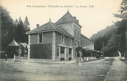 / CPA FRANCE 38 "Uriage les Bains, la poste"